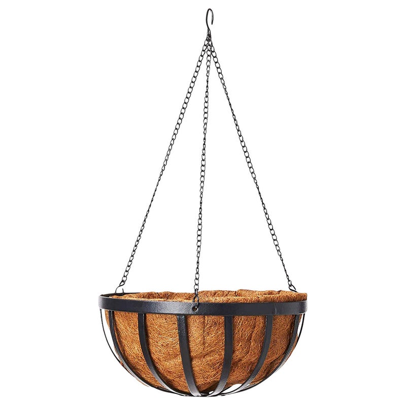 أركاديا Arcadia Garden Products CB42 سلة معلقة دائرية مقاس 12 بوصة، باللون الأسود - Image 1